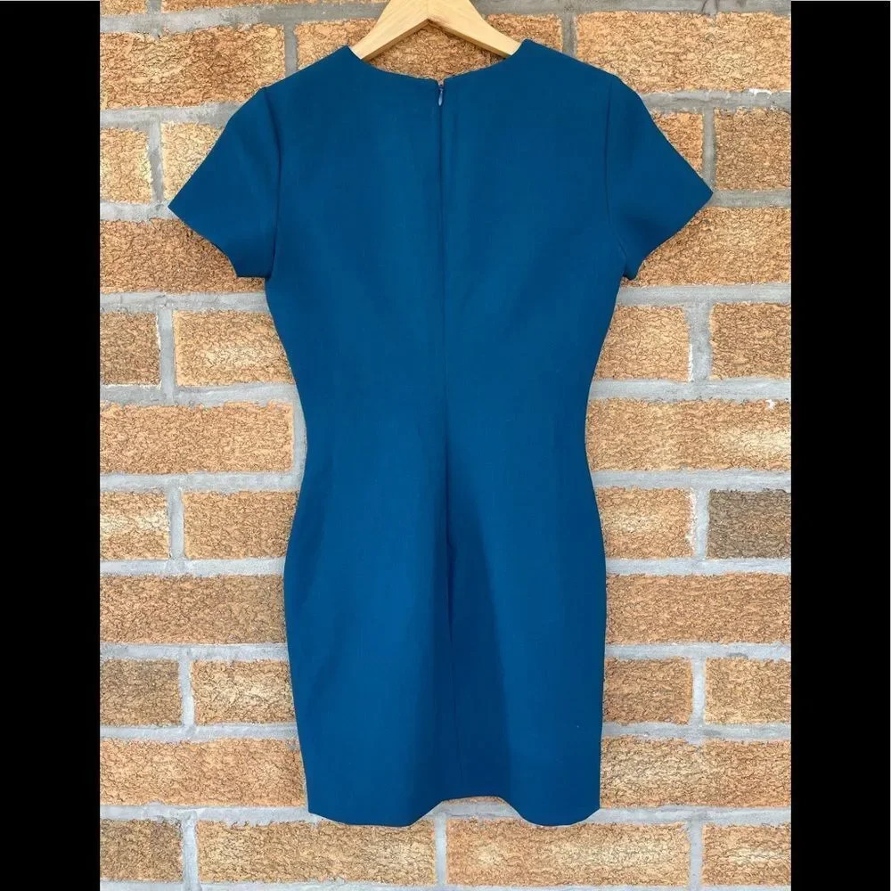 Likely Manhattan short sleeve cerulean teal dress - Picture 7 of 7